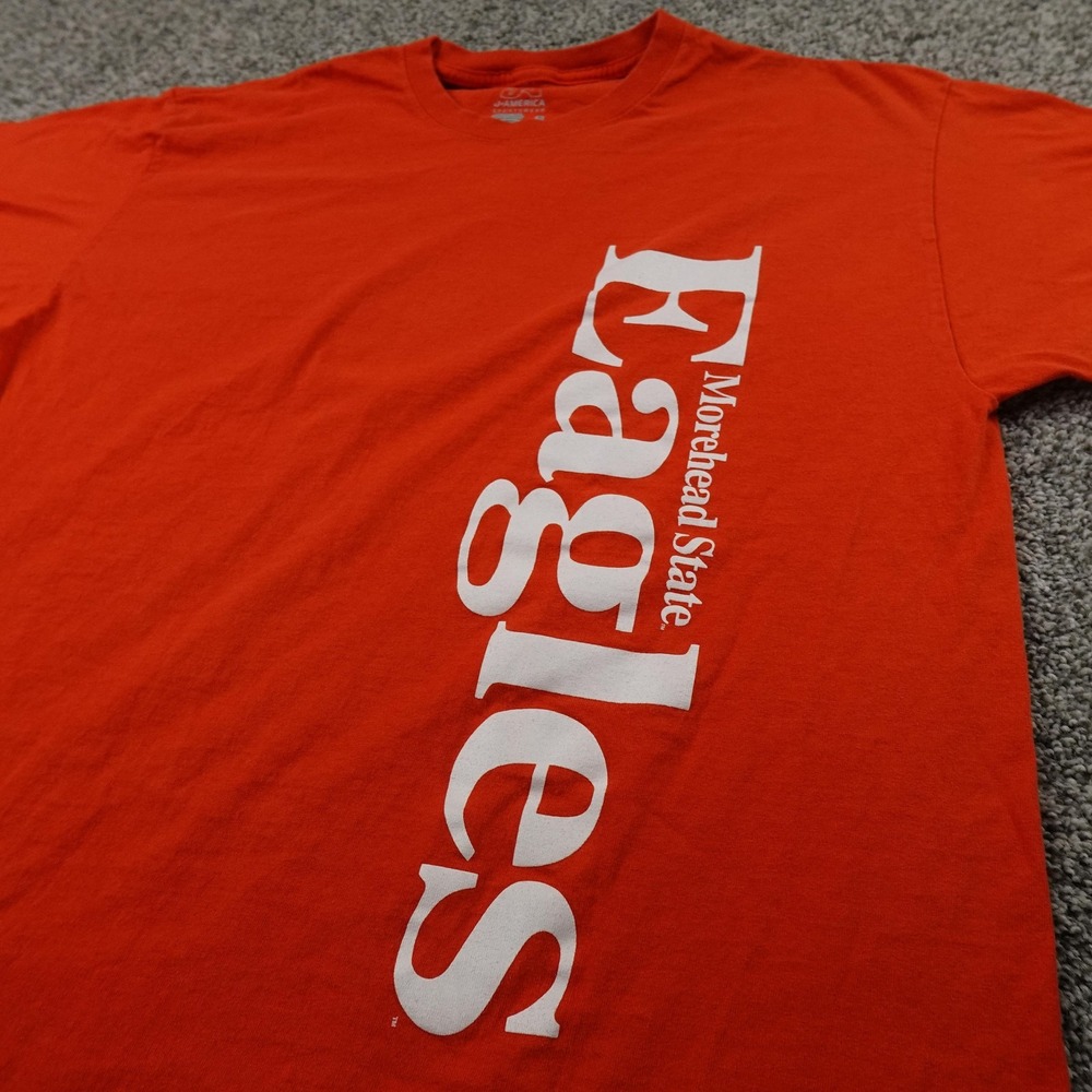 Morehead State Eagles Shirt Mens XL‎ Orange NCAA College Basketball Graphic Tee